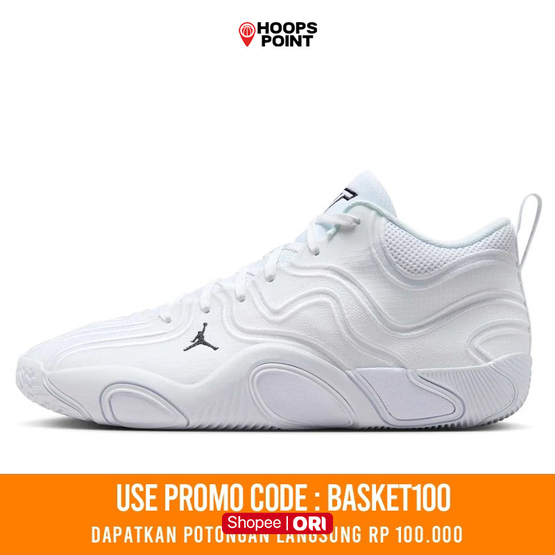 HOOPS POINT Sepatu Basket Air Jordan tatum 3 tb pf white - black - white HQ5041-101