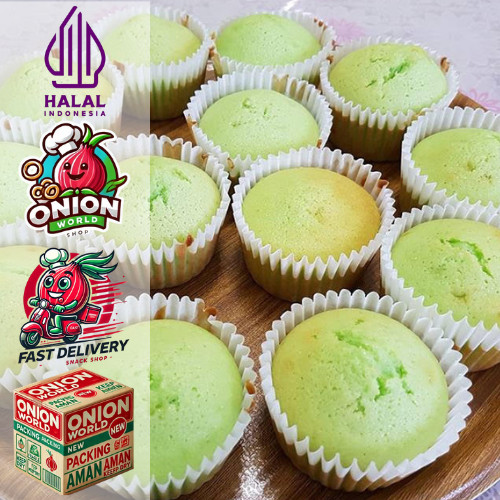 UWD Kue Brownies Mini Pandan 1kg Brownies Pandan Kering Brownies Kering Mini Pandan