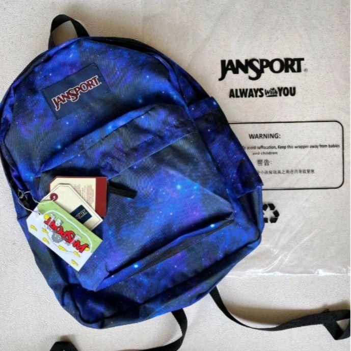 Tas Jansport premium Superbreak Galaxy Unisex COD - galaxy biru