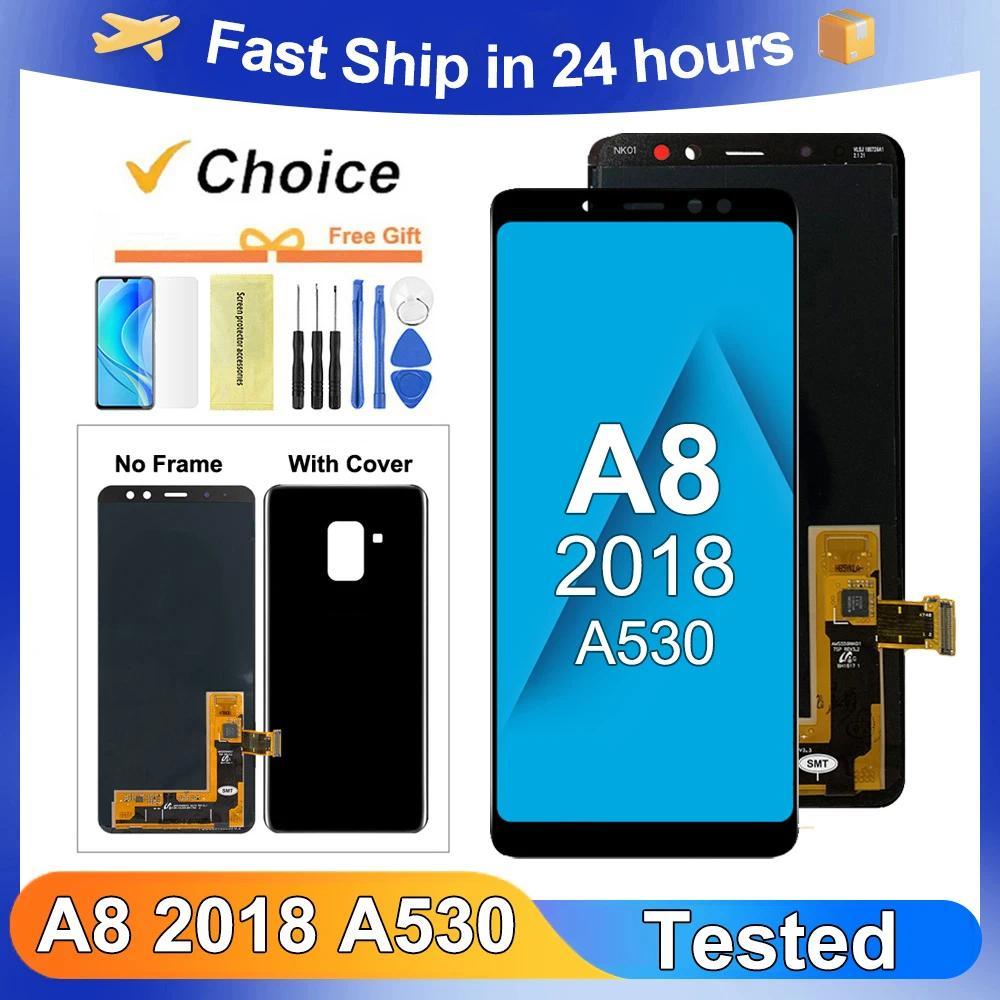 OEM For Samsung A8 2018 Tested A530 A530F A530F/DS LCD splay Tou Screen gitizer Assembly Replacement