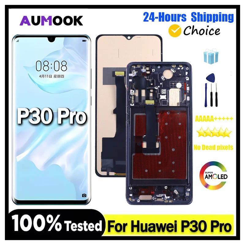 OLED splay For Huawei P30 Pro LCD splay Tou Screen For Huawei P30 Pro VOG-L29 VOG-L09 LCD Screen git