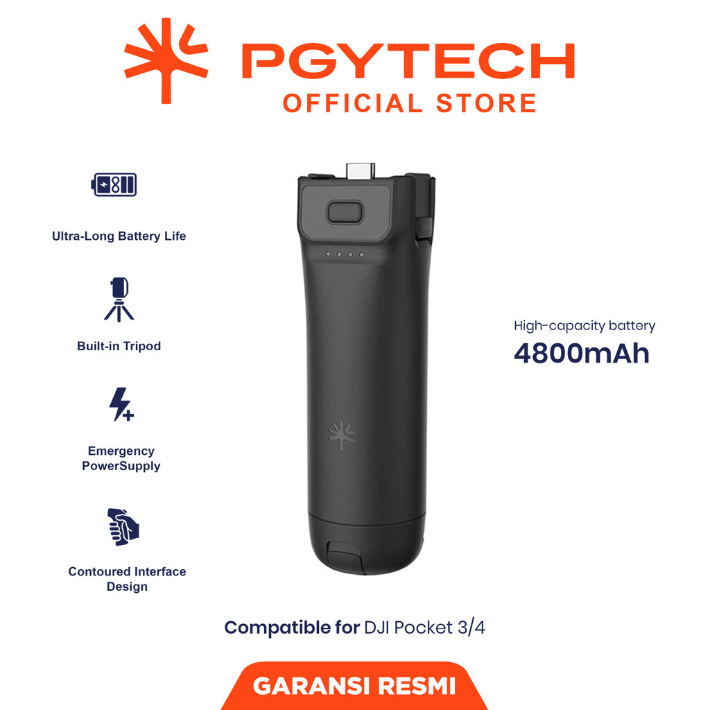 PGYTECH Pocket Battery Handle for DJI Osmo Pocket 3 & 4