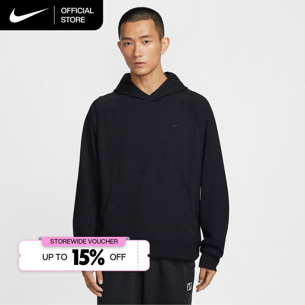 Nike Dri-FIT Men's Primary NanoKnit UV Protection Pullover Performance Hoodie - Black [II1305-010]