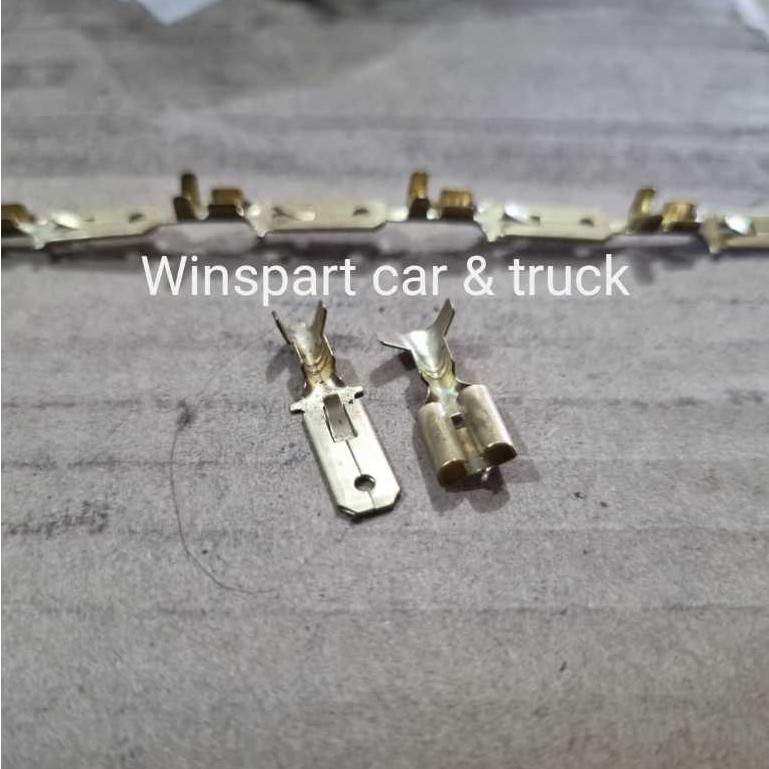 TERMINAL SKUN KABEL GEPENG MALE & FEMALE / JANTAN & BETINA TEMBAGA (PRODUK PELENGKAP) MERK WP - WP A