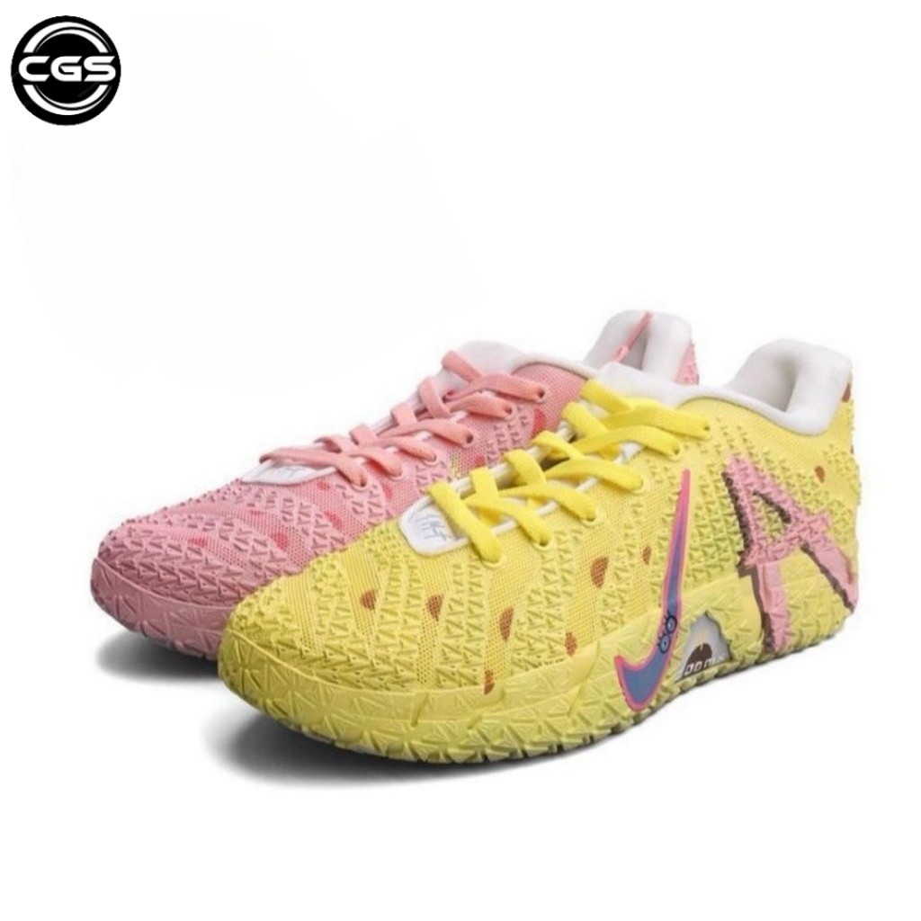 CLUBGOLFSHOP/ Basketball Shoes, Nike Ja 3 " Spongebob & Patrick " ( Customized  ) AUTHENTIC