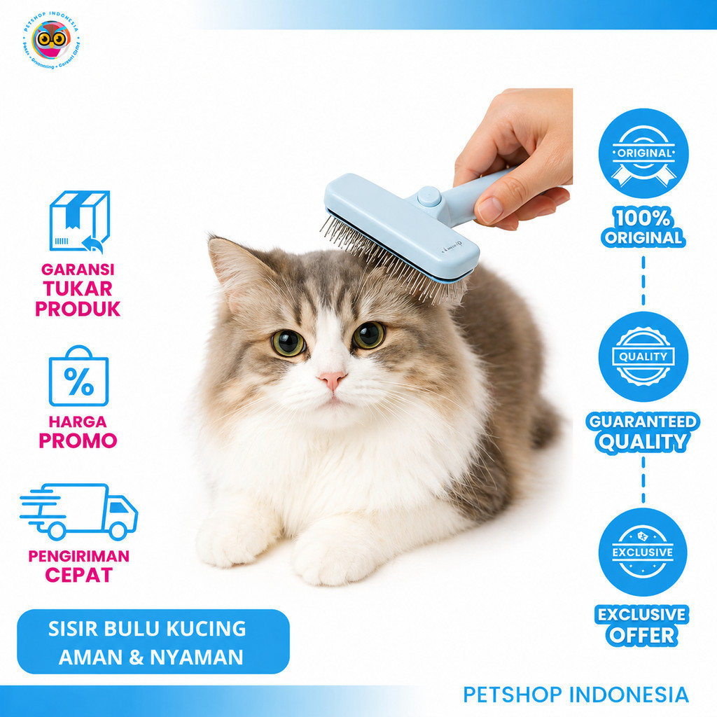 HAGEN & LOGAN Sisir Bulu Kucing Anjing