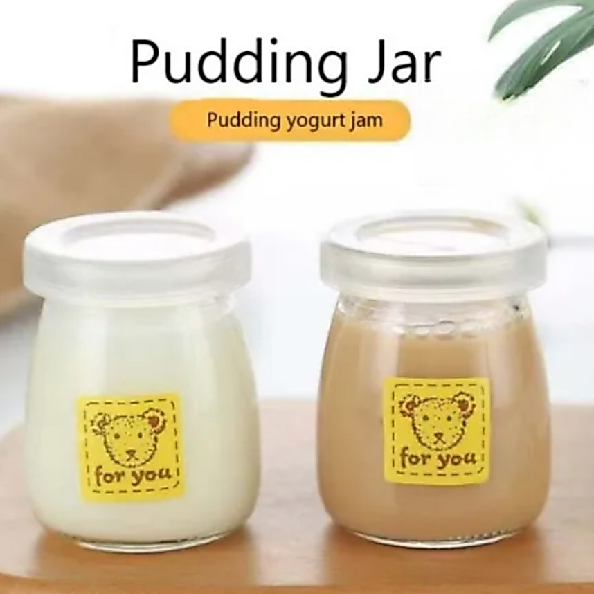 Isi 6 Pcs Puding Jar Kaca 150ml / Jar Puding 150ml /Jar Kaca Clear 150ml