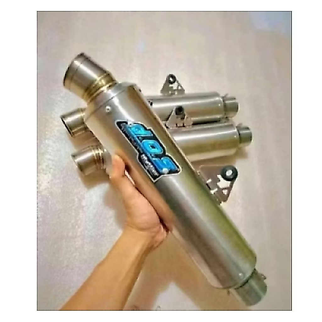 SILINCER KNALPOT RACING DOS BULAT TYPE JENONG 30CM INLET 50MM