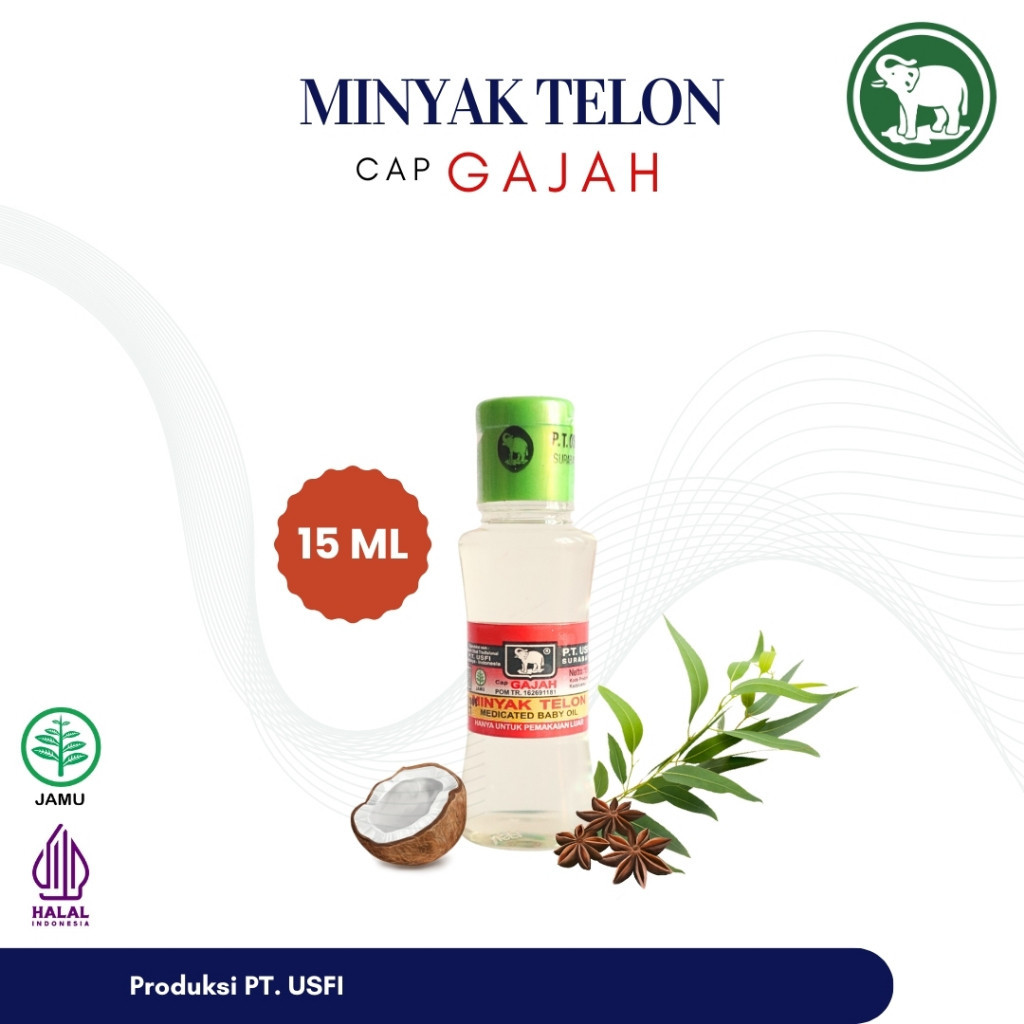 [PP] Cap Gajah Minyak Telon 15 ML
