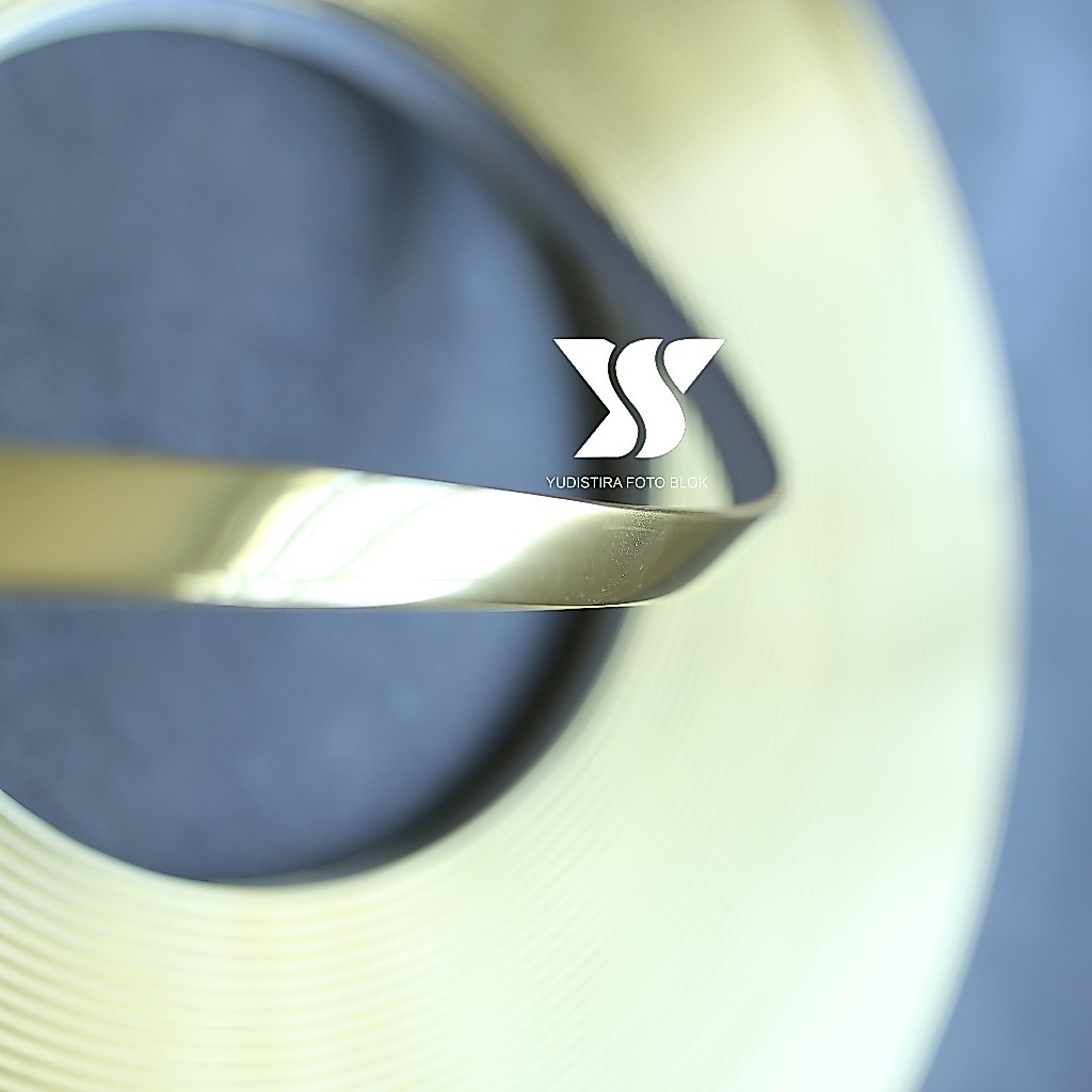 1 ROLL PVC GOLD Edging Liss Karet untuk Photoblock, cermin 12mm