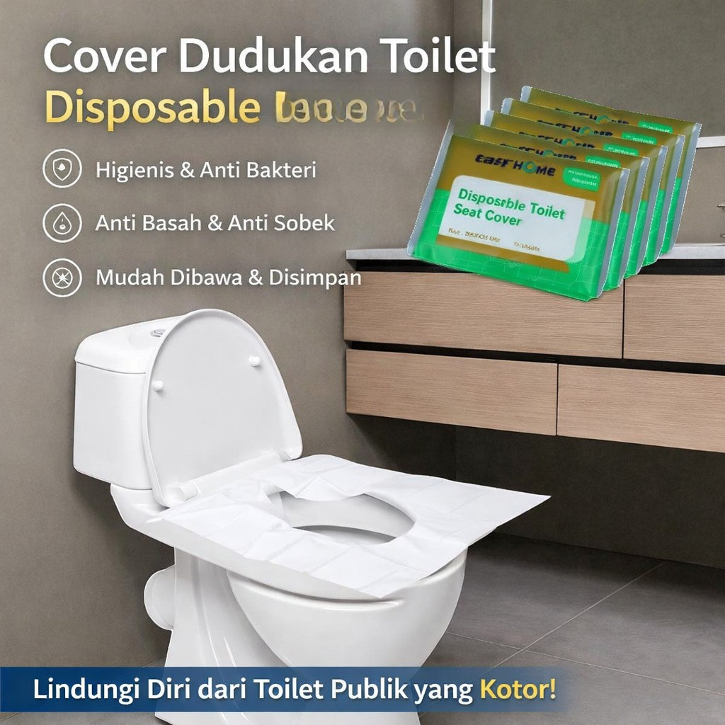Alas Toilet Tatakan Tisu Kloset C1297 Cover Dudukan Toilet Sekali Pakai Serbaguna