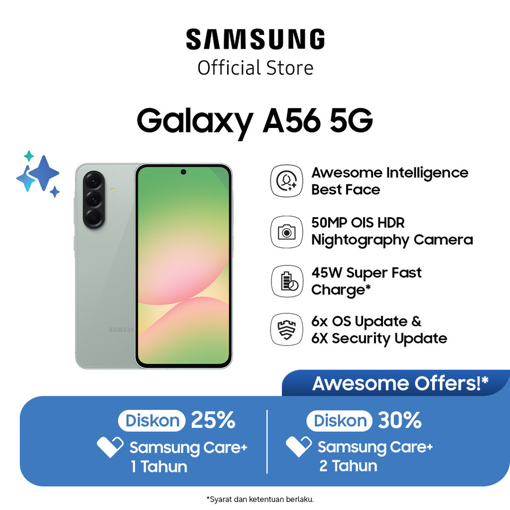 HP Samsung Galaxy A56 5G 12/256GB - Awesome Olive