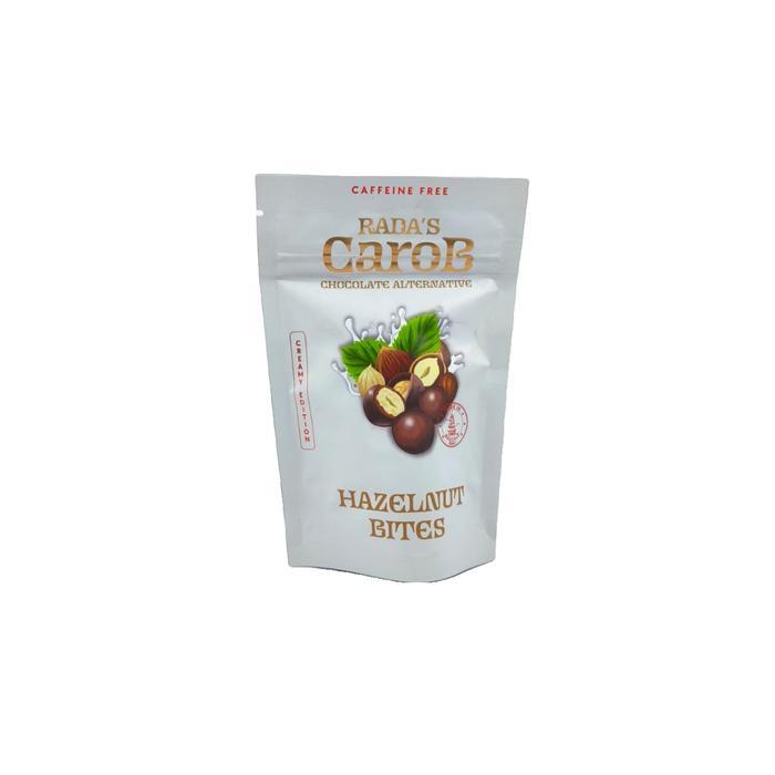[Healthy Food] Rada's Carob Chocolate Alternative Hazelnut Bites 60Gr Radas Carob Caffeine Free