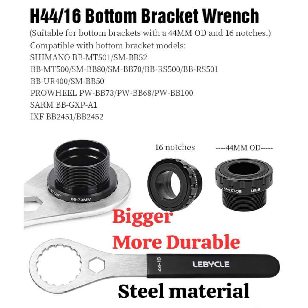 Foto Lebycle Tool Kunci BB 44mm Toopre Bottom bracket BB shimano HT2 Hollowtech Professional