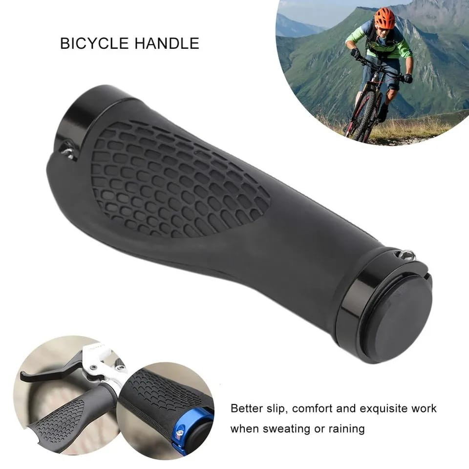 Foto Handgrip ergonomis handgrib grip double lock anti slip sepeda MTB Seli RB