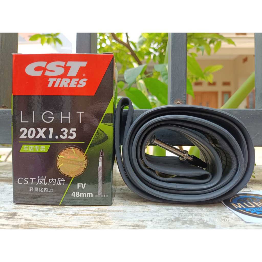 Foto Ban Dalam CST Inner Tire 20 x 1.35 Pentil Presta FV 48mm Valve Premium Butyl Rubber sepeda
