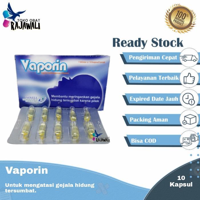 vaporin kapsul untuk melegakan pernapasan pada bayi perbox ( 10 pcs)