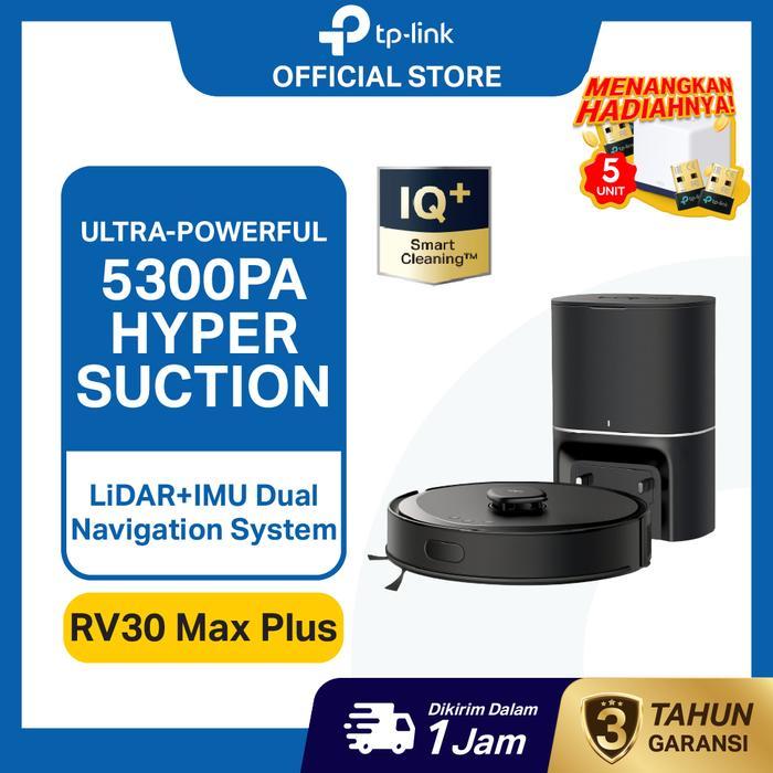 TP-Link | Tapo RV30 Max Plus | Robot Vacuum Cleaner | Robot Vacuum | Robot Pel Otomatis | Auto Empty