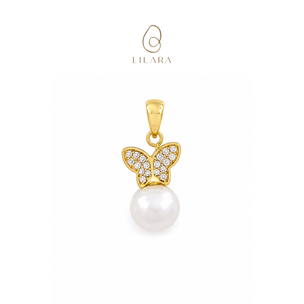 LILARA Liontin Emas Arcana Mutiara Air Tawar Lombok