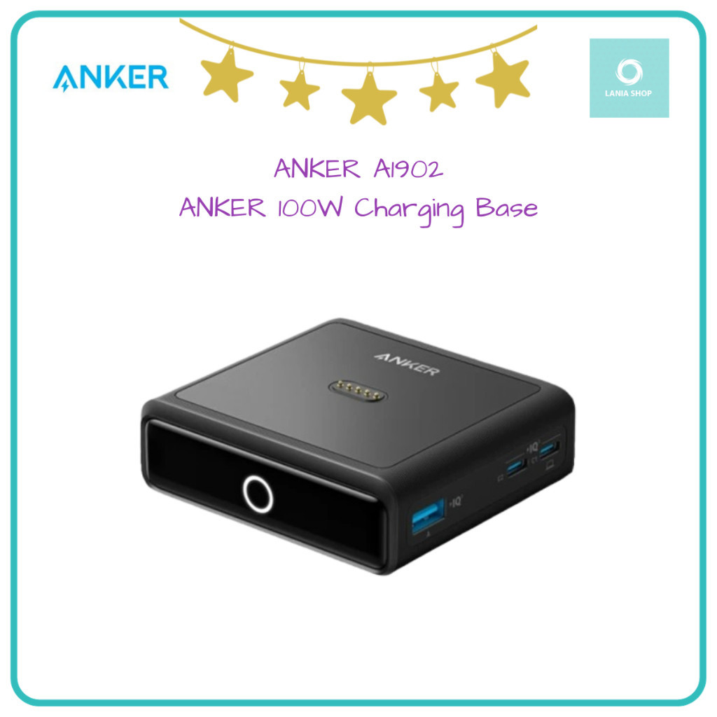 ANKER A1902 - ANKER 100W Charging Base - 3 Port USB and 1 Pogo Pin