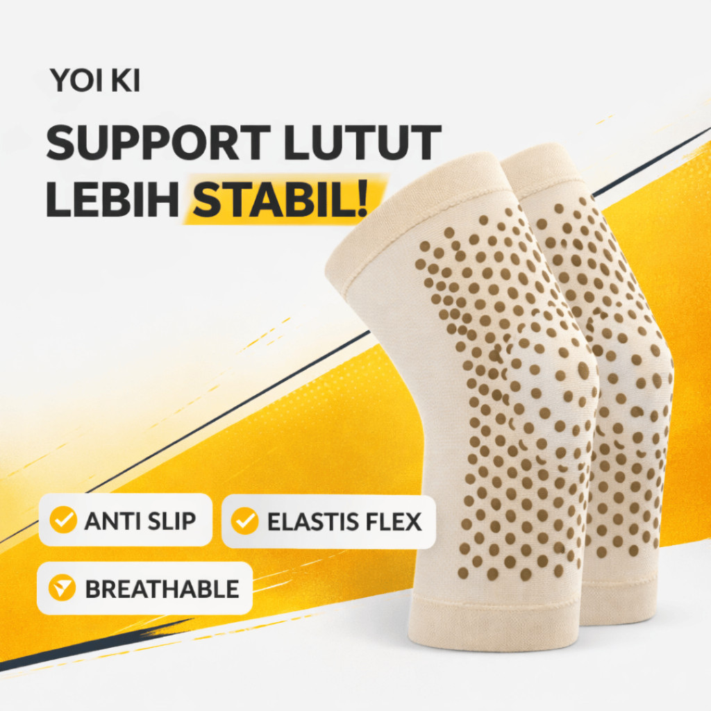 PROMO Deker Lutut Terapi Nyeri Sendi Pengapuran Pelindung Lutut Orang Tua Penyangga Knee Brace