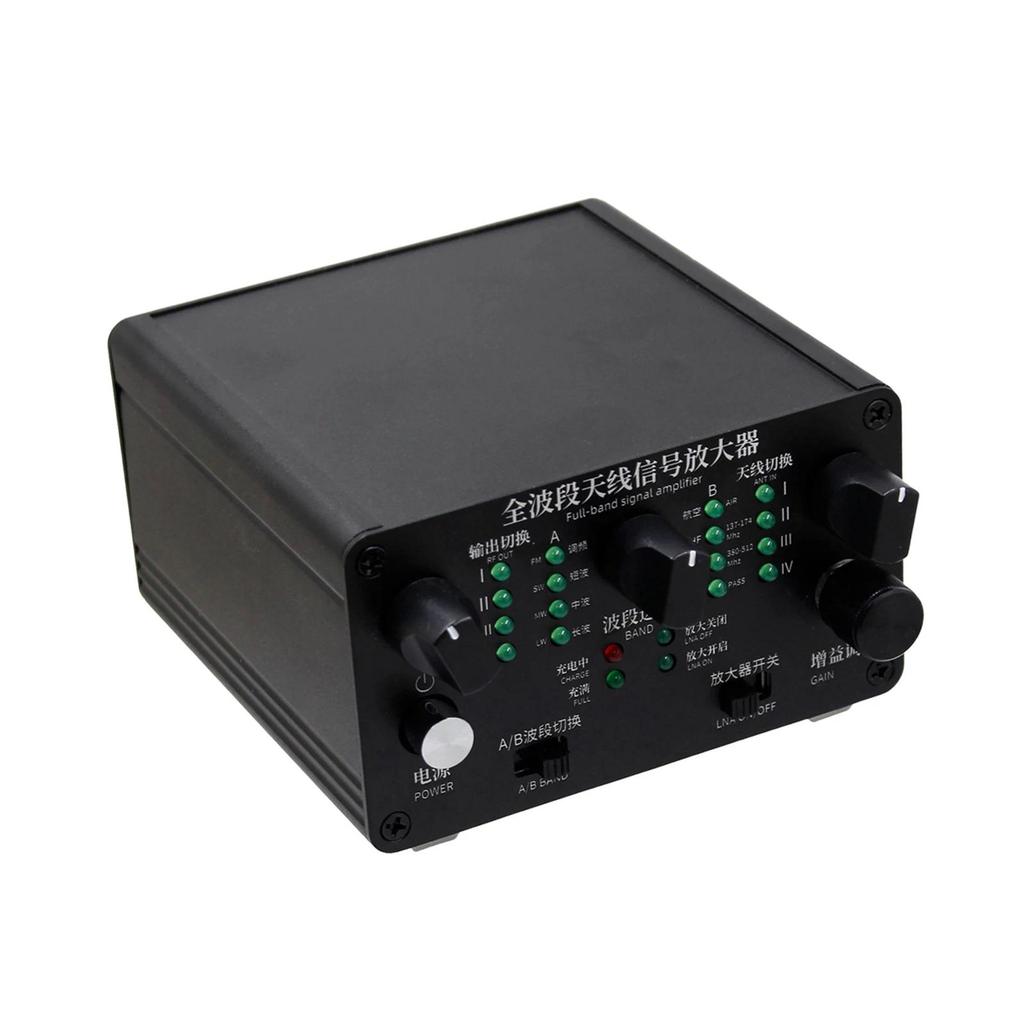 Full-Band Antenna Signal Amplifier Shortwave/VHF/UHF Reception Amplifier for Urban Noise Reduction R