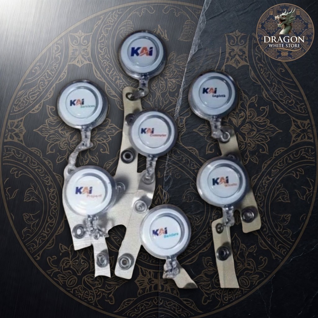 Yoyo KAI Retractable Badge Holder Yoyo KAI Commuter KCI Services Properti Bandara Wisata Custom Logo