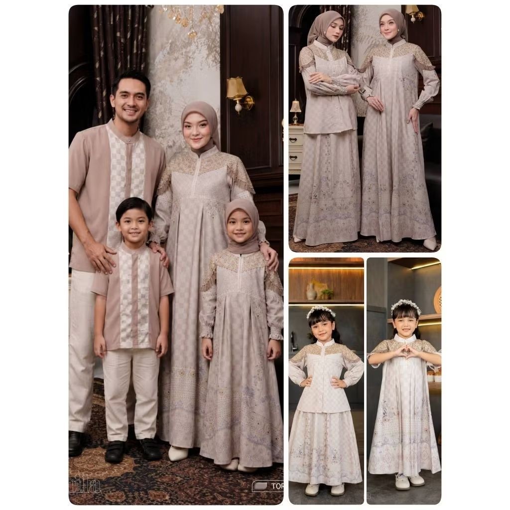 SISTEM PO ‼️(WAJIB CHAT SEBELUM CEKOUT) Sarimbit Kamila Sarimbit by Kyana Hijab X Nararya Original |