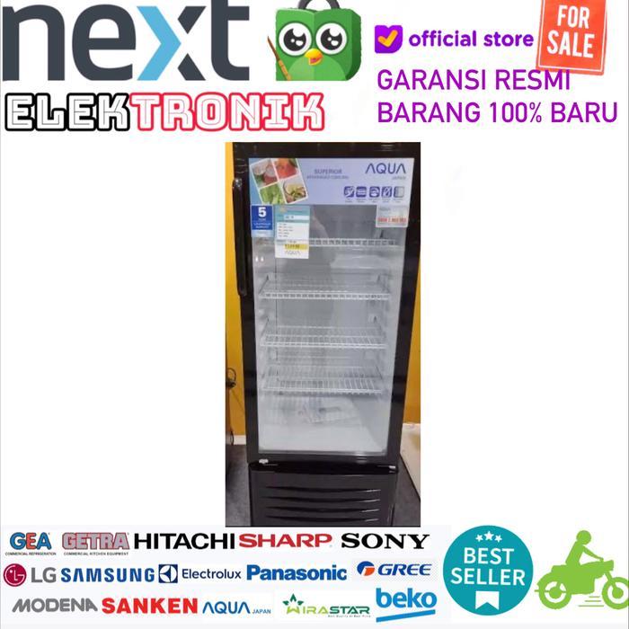 AQUA AQB-181 KULKASNSHOWCASE DISPLAY COOLER AQB181 KULKAS KACA