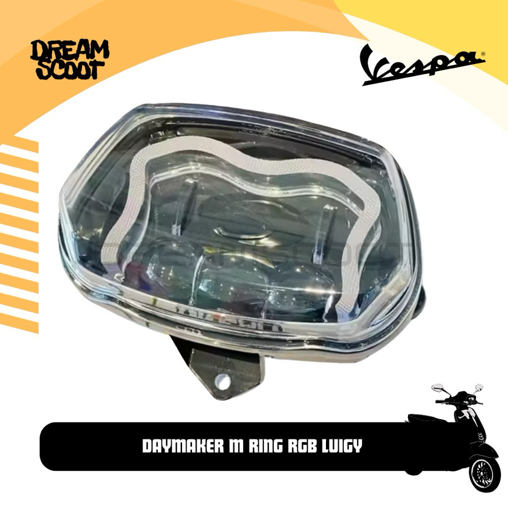 Daymaker Luigy running Vespa Sprint Daymaker Vespa matic Daymaker Vespa RGB Bluetooth Daymaker Luigy