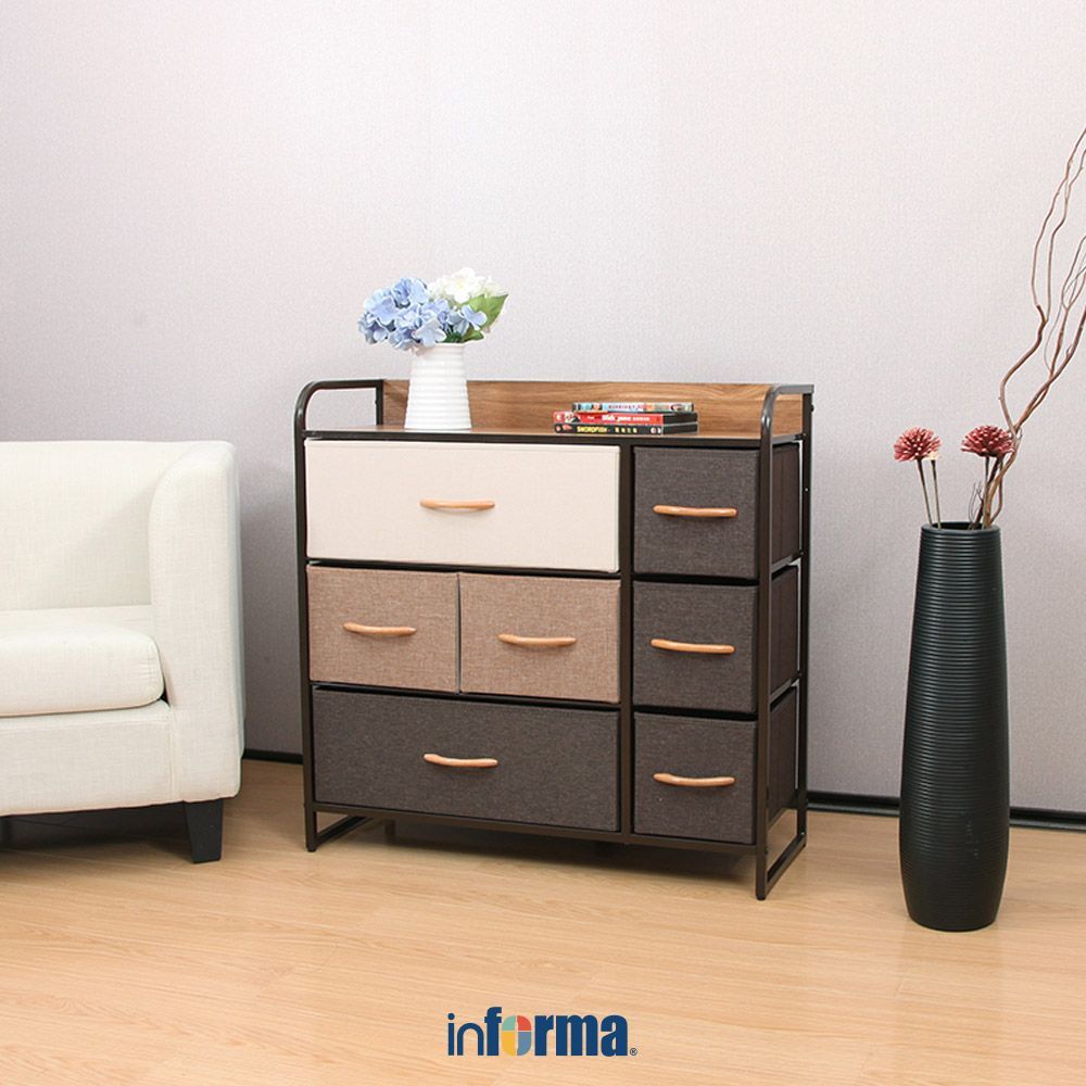 Informa Floyd Laci Penyimpanan 7 Tingkat Chest Drawer Lemari Laci Storage Cabinet Organizer Kamar