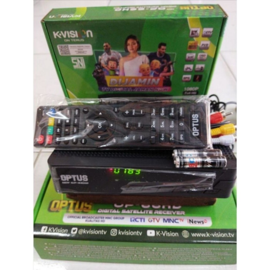 promo discon Optus OP-66HD Digital Satelit Receiver HD - TV Satelit Mudah & Jernih