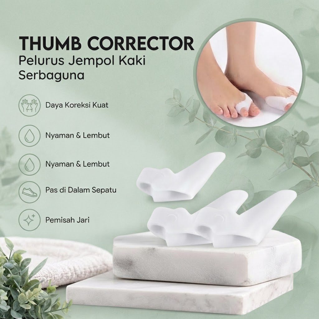 Korektor Tulang Jempol Bunion Hallux  Thumb Corrector  Bunion Korektor  Pelurus Jempol Kaki  Korekto