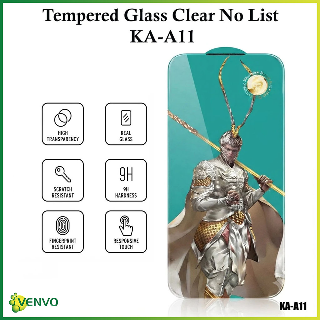 KA-A11 Tempered Glass Clear No List Monkey King For Itel A05S A80 A70 A60 A60S A50 A49 City 100 P65 