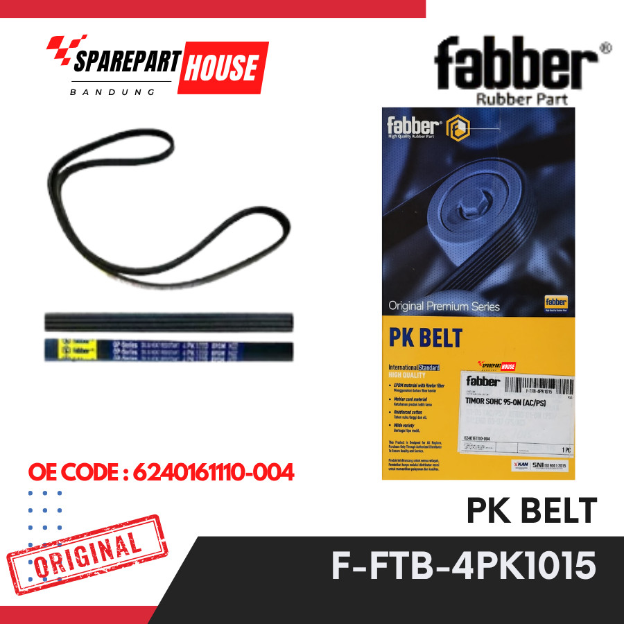 Vanbelt Fanbelt 4PK1015 TIMOR SOHC (AC/PS) FABBER F-FTB-4PK1015