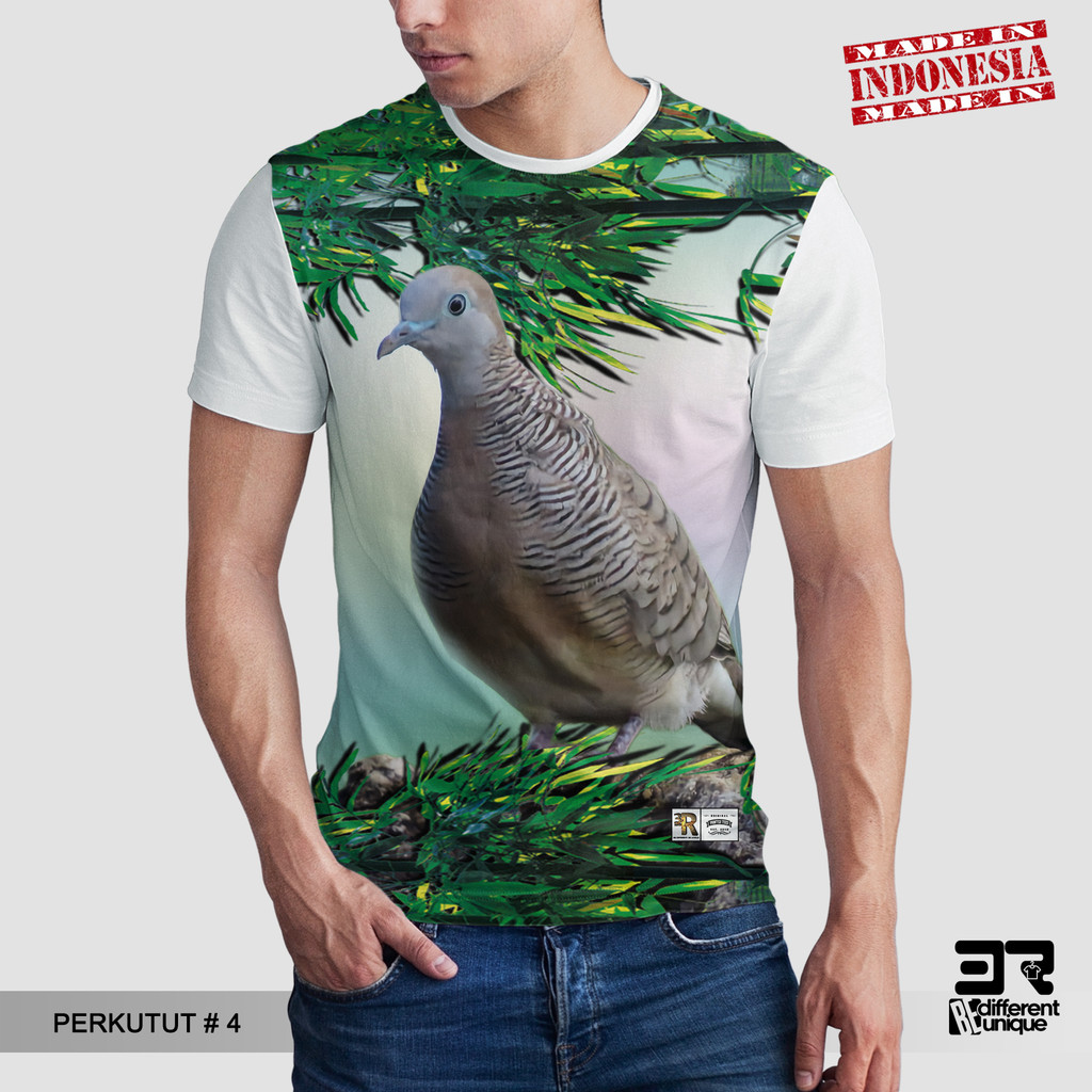 [COD / BAYAR DI TEMPAT] Kaos distro printing Pria wanita JUMBO / BIG SIZE motif HEWAN KICAU MANIA BU
