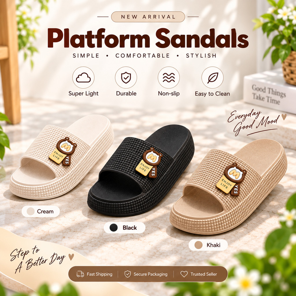 F869 | Slip On Wanita Dewasa Sandal Selop Wanita Model Terbaru Kekinian