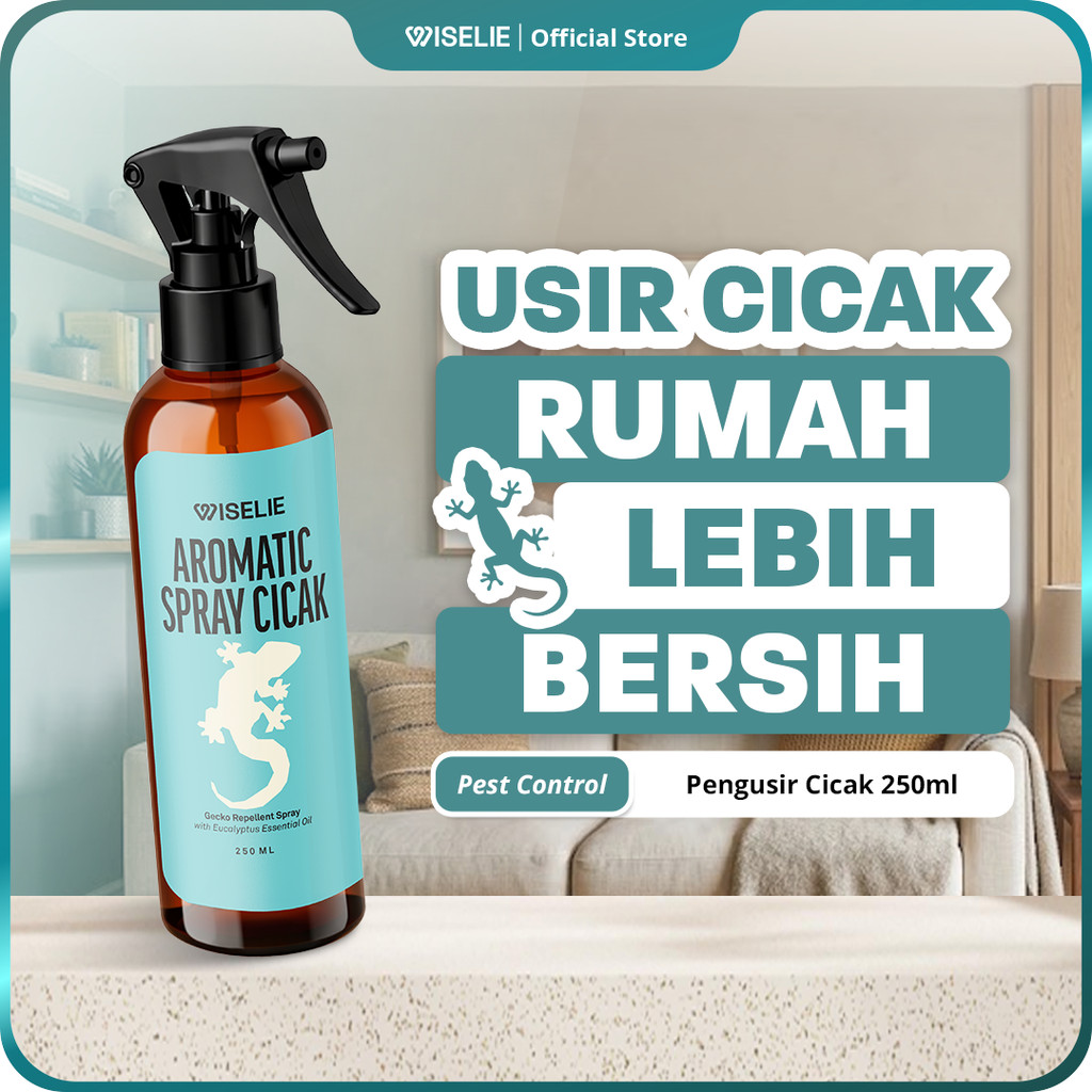 Wiselie Anti Cicak Aromatic Spray Pengusir Cicak Cairan Pembersih Dinding Rumah dari Kotoran Cicak F