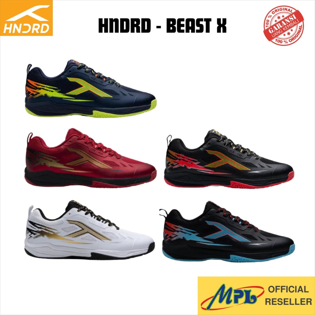 SEPATU BADMINTON HNDRD BEAST X