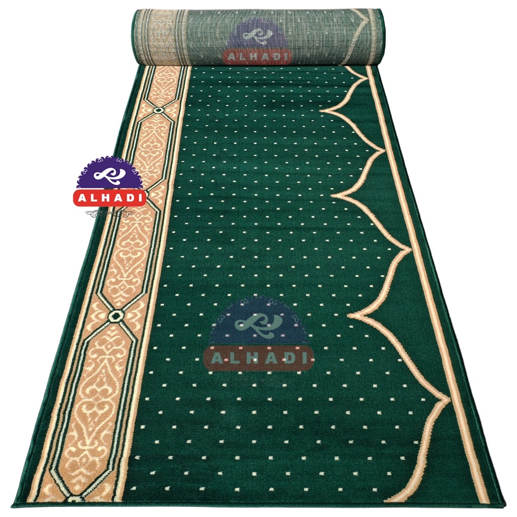Al Ikhlash - Karpet Masjid 1 Roll Ukuran 570 x 105cm Tebal 9mm Sajadah Roll Mushola Terlaris