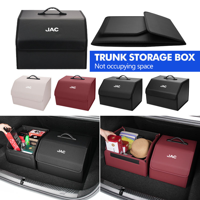 Car Storage Box Large Capacity Trunk Organize Stowing Tidying For JAC J3 J2 S5 A5 J5 J6 J4 Vapour S2