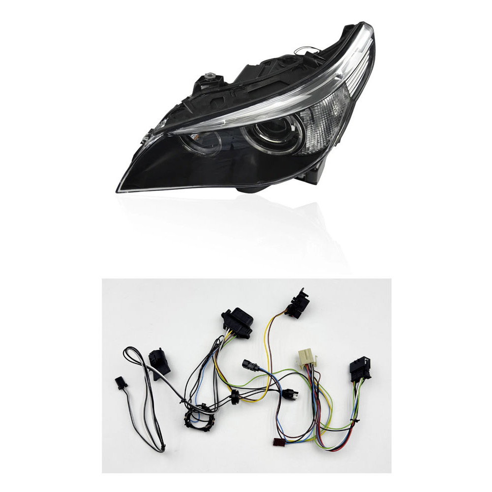 Fits 2005-2007 BMW 5 Series E60 E61 Headlight Wiring Harness 525 Headlight Wiring 523 Random AFS Hea