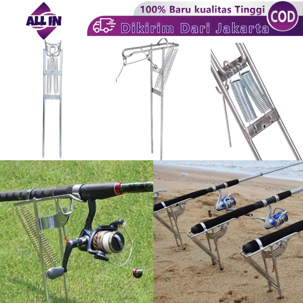 Bracket Joran Pancing Otomatis Cagak Joran Pancing Spring Lifting Dudukan Joran Pancing Stand Holder