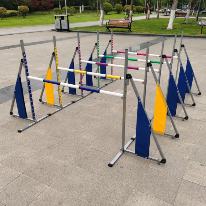 Dog Agility Folng Jump Aluminum Hurdle Pet Training Equipment Agility Hurdles For Dogs--There is onl
