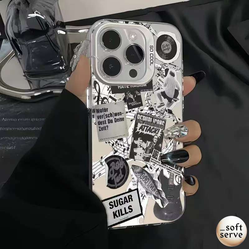 Casing ponsel Tabloid Berita Musik Gitar cocok untuk infinix 8 HOT 9 HOT 9 PLAY HOT 10 PLAY Hot11Pla