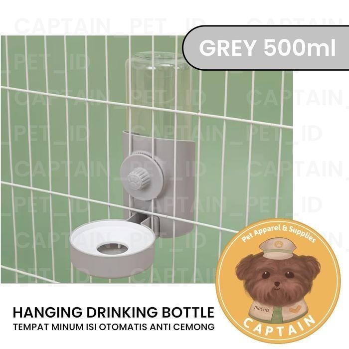 [55]    TEMPAT MINUM ANJING KUCING HANGING PET DRINKING BOTTLE PET CAGE WATER BOTTLE KANDANG BESI HE