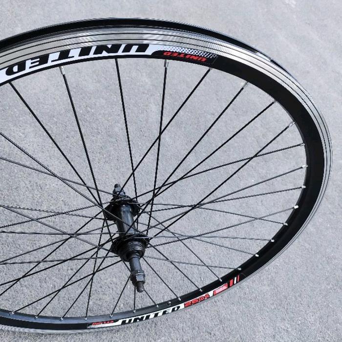 WHEELSET SEPEDA 26 UNITED DOUBLE WALL RODA JADI VELG RIMS RIM HUB FREEHUB BOS BOSCH JARI JARI LUBANG