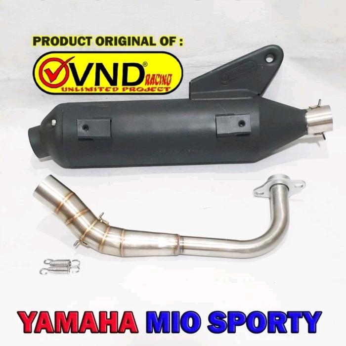 KNALPOT VND MODEL TSUKIGI YAMAHA MIO SPORTY / MIO SOUL CARBU / MIO SMILE / FINO CARBU