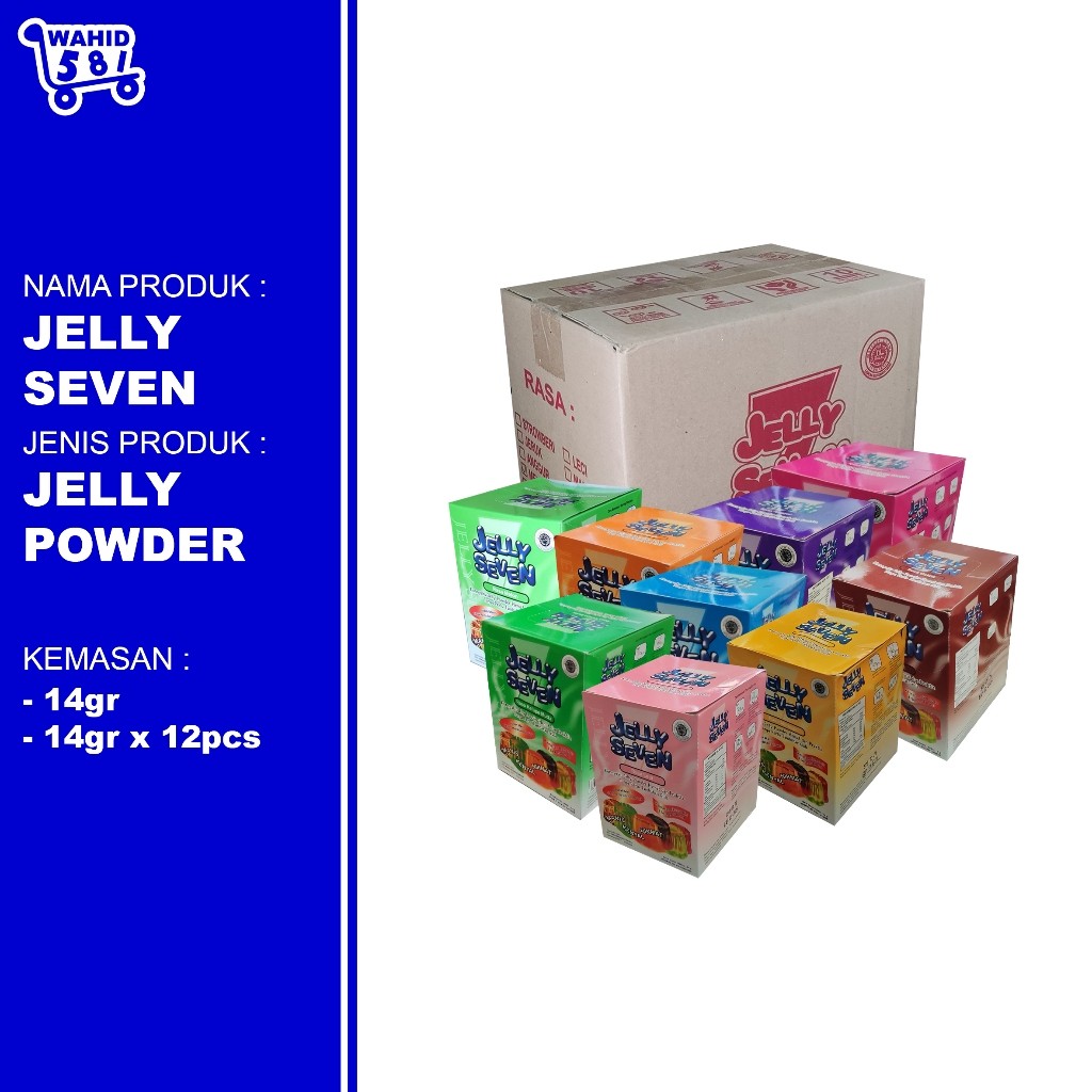 (NOFLIANSAH) Jelly Seven / Rasa Buah / Anggur / Cokelat / Jeruk / Kelapa Muda / Leci / Melon / Mangg