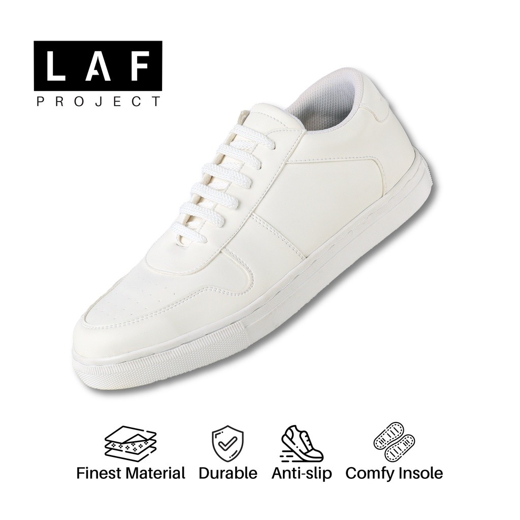 Sepatu Sneakers Pria Putih Polos Casual Kasual Original Air Adam LAF Project